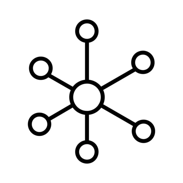 Молекула Векторний Дизайн Піктограм — стоковий вектор