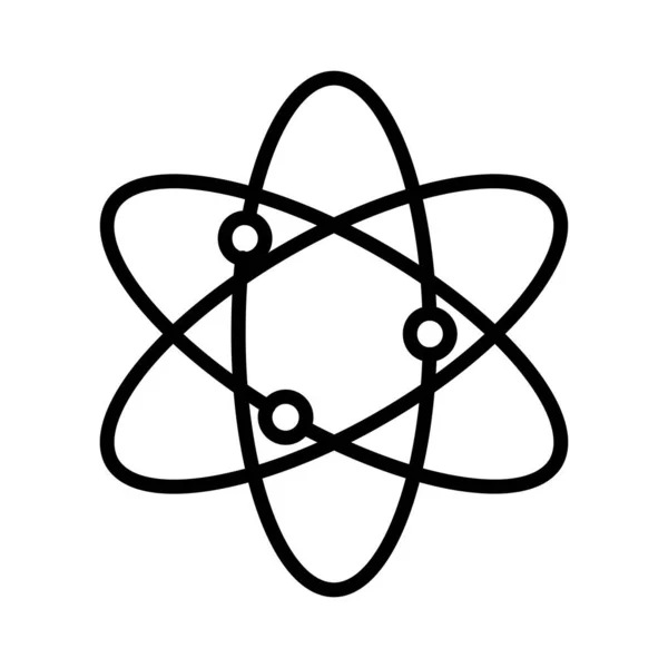 Atom Vektor Ikon Dizájn — Stock Vector