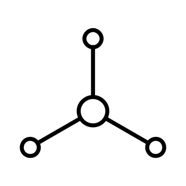 Molecule Vector Icon Design — Vetor de Stock