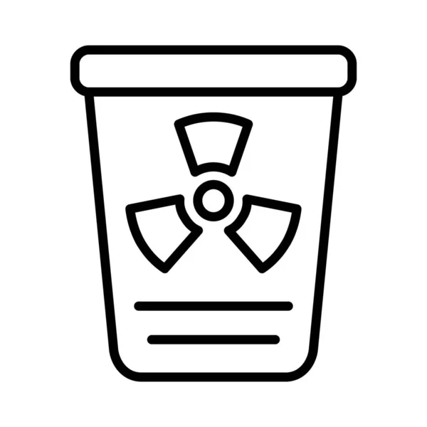 Toxic Waste Vector Icon Design — Stockvektor