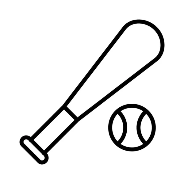 Conception Icône Vectorielle Baseball — Image vectorielle