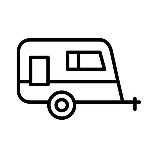 Diseño Del Icono Del Vector Caravana — Vector de stock