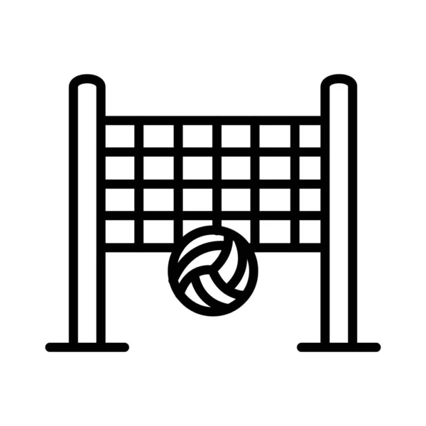 Пляжний Волейбол Векторна Ікона Дизайн — стоковий вектор