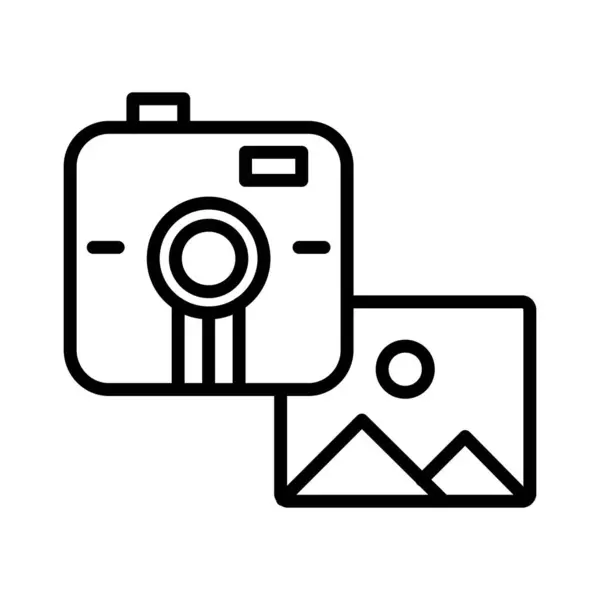 Instant Camera Vector Icon Design — Stockvektor