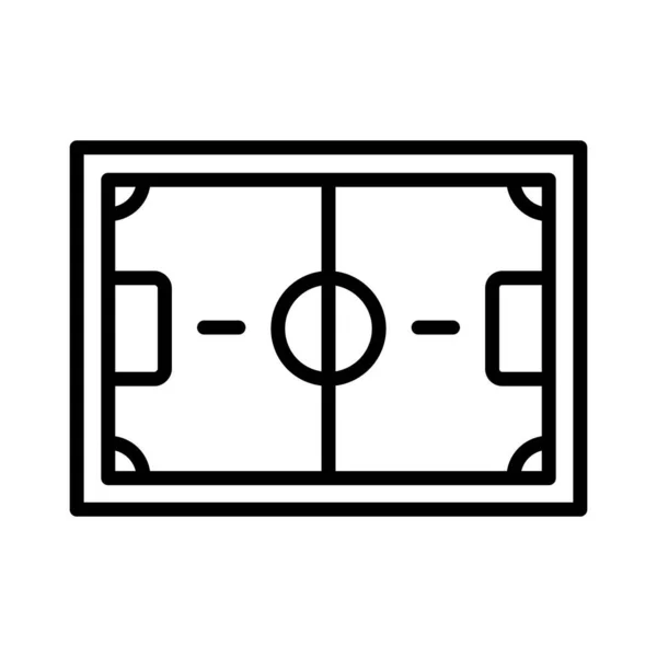 Fotbollsplan Vektor Ikon Design — Stock vektor
