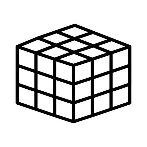 Rubik Vector Icoon Ontwerp — Stockvector