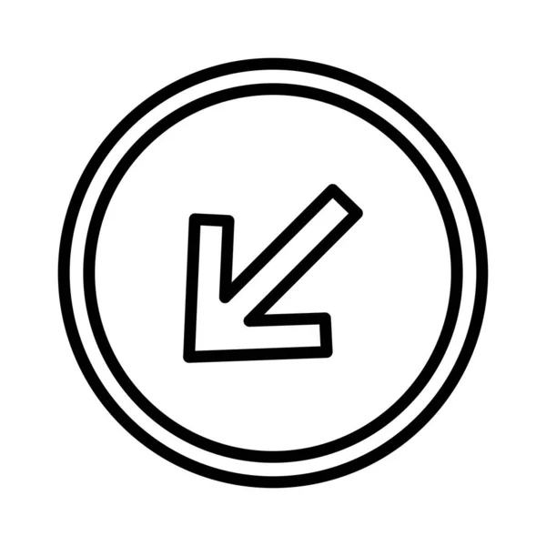 Left Arrow Vector Icon Design — стоковый вектор