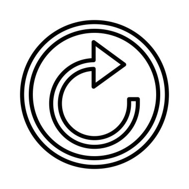 Ok Vektörü Simgesi Tasarımı Yeniden Yükle