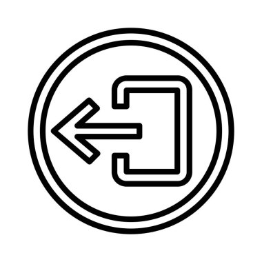 Çıkış Oku Vektör Simgesi Tasarımı