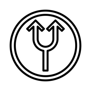 Ok Vektörü Simgesi Tasarımı Böl