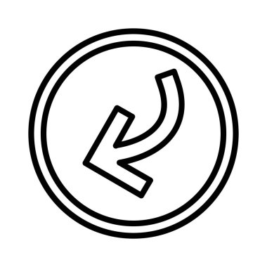 Sol Sol Ok Vektör Simgesi Tasarımı