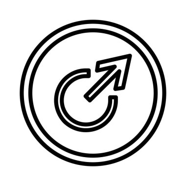 Çıkış Oku Vektör Simgesi Tasarımı