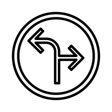 İki Taraflı Ok Vektör Simgesi Tasarımı