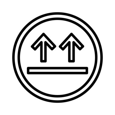 Bu Yan Ok Vektör Simgesi Tasarımı