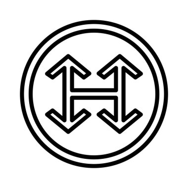 Kavşak Oku Vektör Simgesi Tasarımı