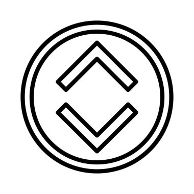 Yukarı ve Aşağı Ok Vektör Simgesi Tasarımı