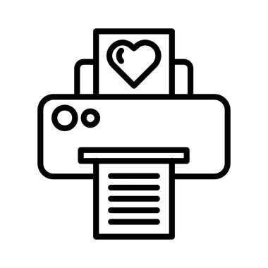 Yazıcı vektör simgesi tasarım