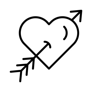 Aşk tanrısı Bow0 Vektör Simgesi Tasarımı