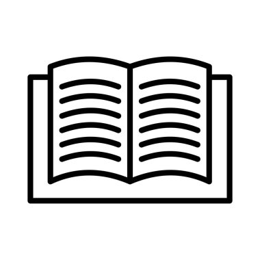 Kitap Vektörü Simgesi Tasarımı