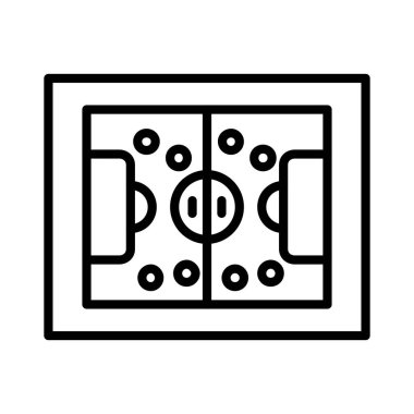 Futbol Sahası Vektör Simgesi Tasarımı