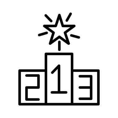 Podium Vector Icon Design