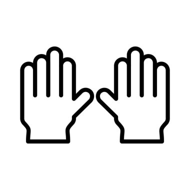 Eldiven Vektörü Simgesi Tasarımı