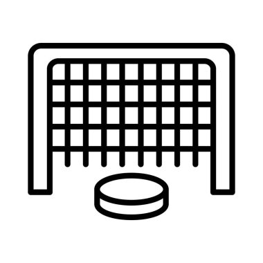 Hokey Net Vektör Simgesi Tasarımı