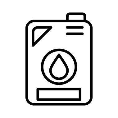 Yağ Şişesi Vektör Simgesi Tasarımı