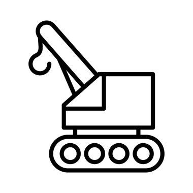 Crane Vector Icon Design