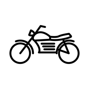 Motosiklet Vektör Simgesi Tasarımı