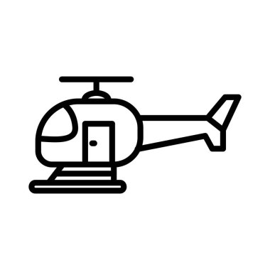 Helecopter Vektör Simgesi Tasarımı