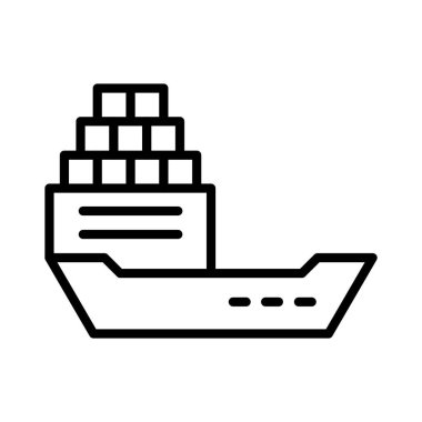 vektör simgesi tasarım gemi