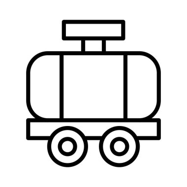 Tanker Vektör Simgesi Tasarımı