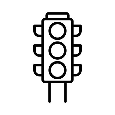Traffic Light Vector Icon Design