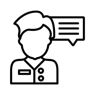 Söylenti Vektörü Simgesi Tasarımı