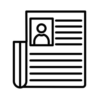 Newspaper Vector Icon Design
