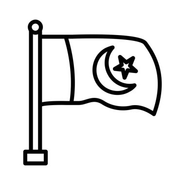 Pakistan Bayrak Vektör Simgesi Tasarımı