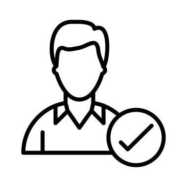 Onaylanmış Aday Vektör Simgesi Tasarımı