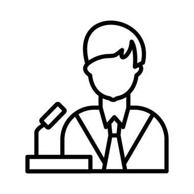 Politician Vector Icon Design