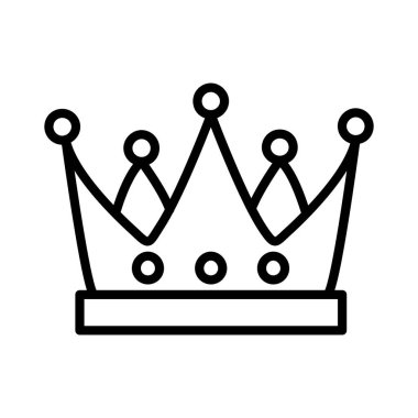 Taç vektör simgesi tasarım