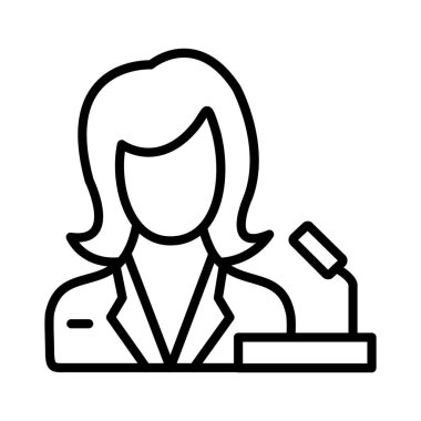 Politician Vector Icon Design