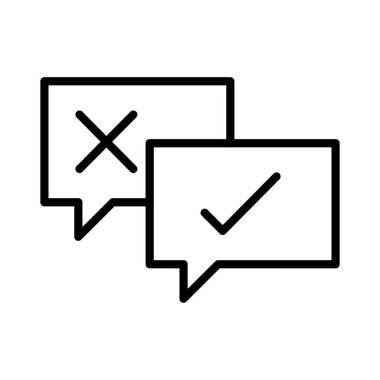 Tartışma Vektörü Simgesi Tasarımı