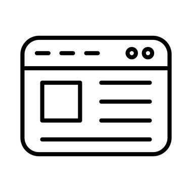 İniş Sayfası Vektör Simgesi Tasarımı