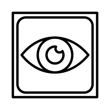 Retina Vektörü Simgesi Tasarımı