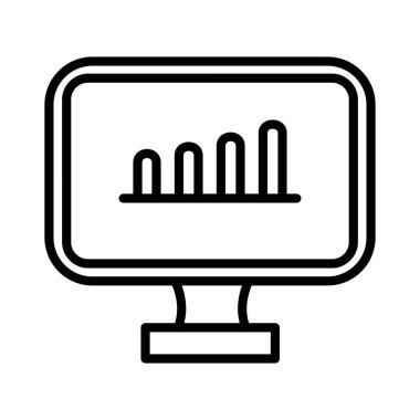 Bar Chart Vector Icon Design