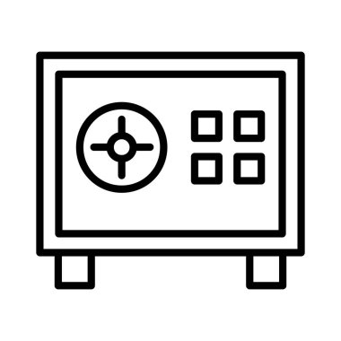 Safe Box Vector Icon Design