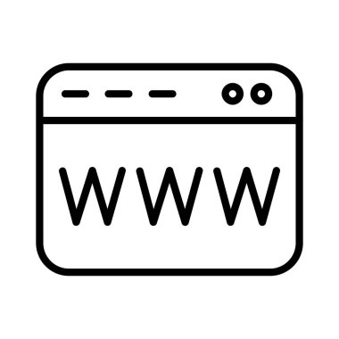 Www Vektör Simgesi Tasarımı