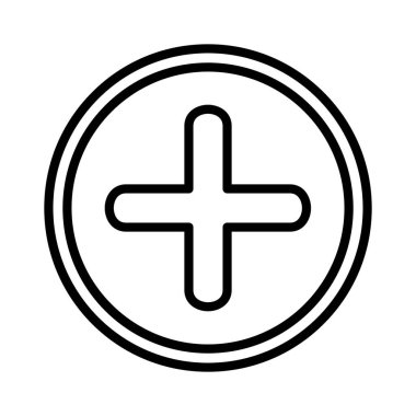 Artı işareti vektör simgesi tasarım