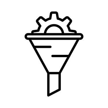 Funnel Vector Icon Design
