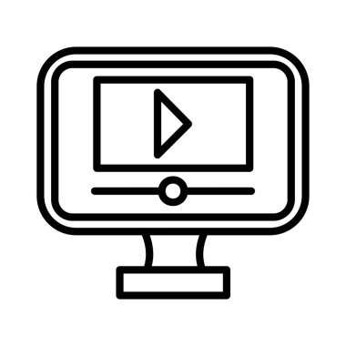 Satır Akımı Vektörü Simgesi Tasarımı